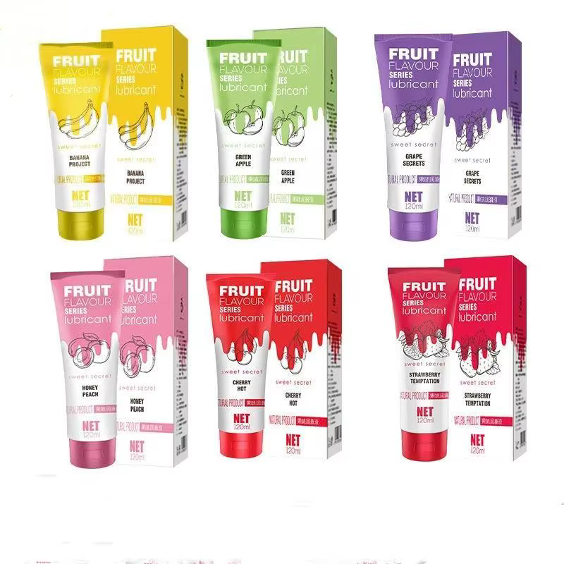 Lubrifiant à saveur fruitée, lubrifiant à l'acide hyaluronique pour le sexe oral, lubrifiant à base d'eau pour le sexe anal, accessoires sexuels pour adultes