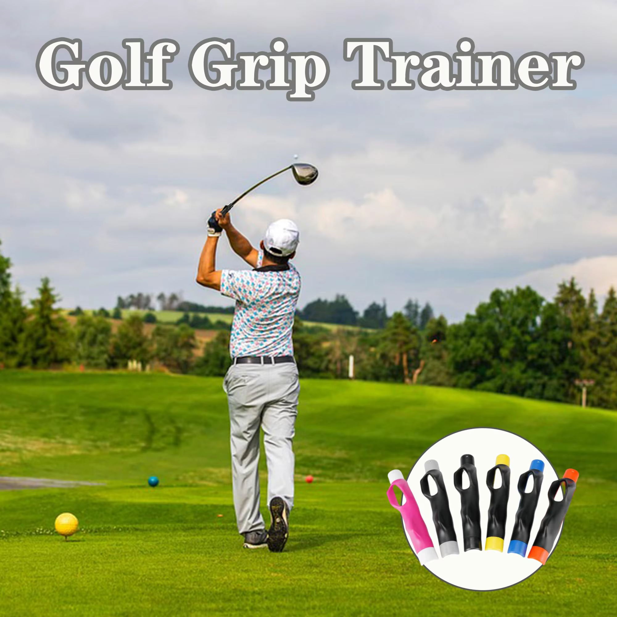 Entraîneur de grip de golf, aide à l'entraînement du swing de golf pour améliorer la positionnement correct des mains, équipement d'entraînement de golf, améliore le rythme du swing