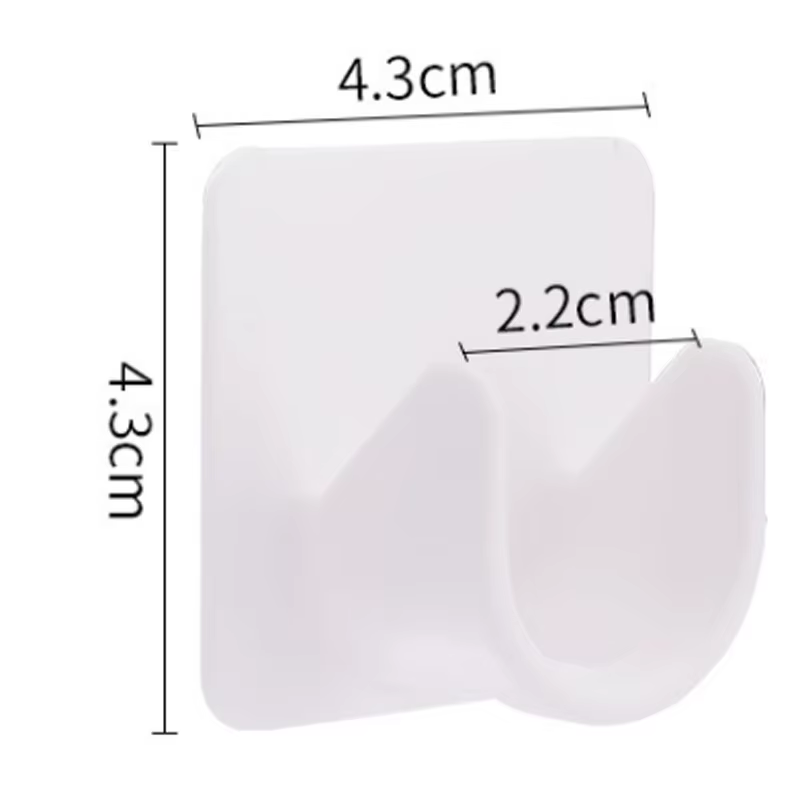 Crochets de tringle à rideau multifonctionnels, crochets auto-adhésifs réglables pour rideau de douche, support de fixation de tringle de poinçonnage sans trou, 2 pièces