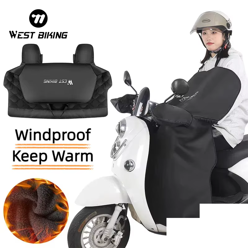 WEST BIKING hiver vélo électrique polaire coupe-vent couette cyclisme chaud imperméable e-bike moto trajet quotidien