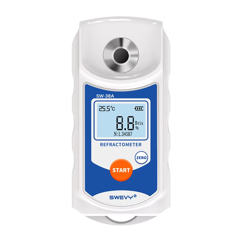 SWEVY SW38A LCD réfractomètre numérique Brix mètre jus de fruits boisson ATC Instrument de mesure du contenu du sucre 0-38% saccharomètre