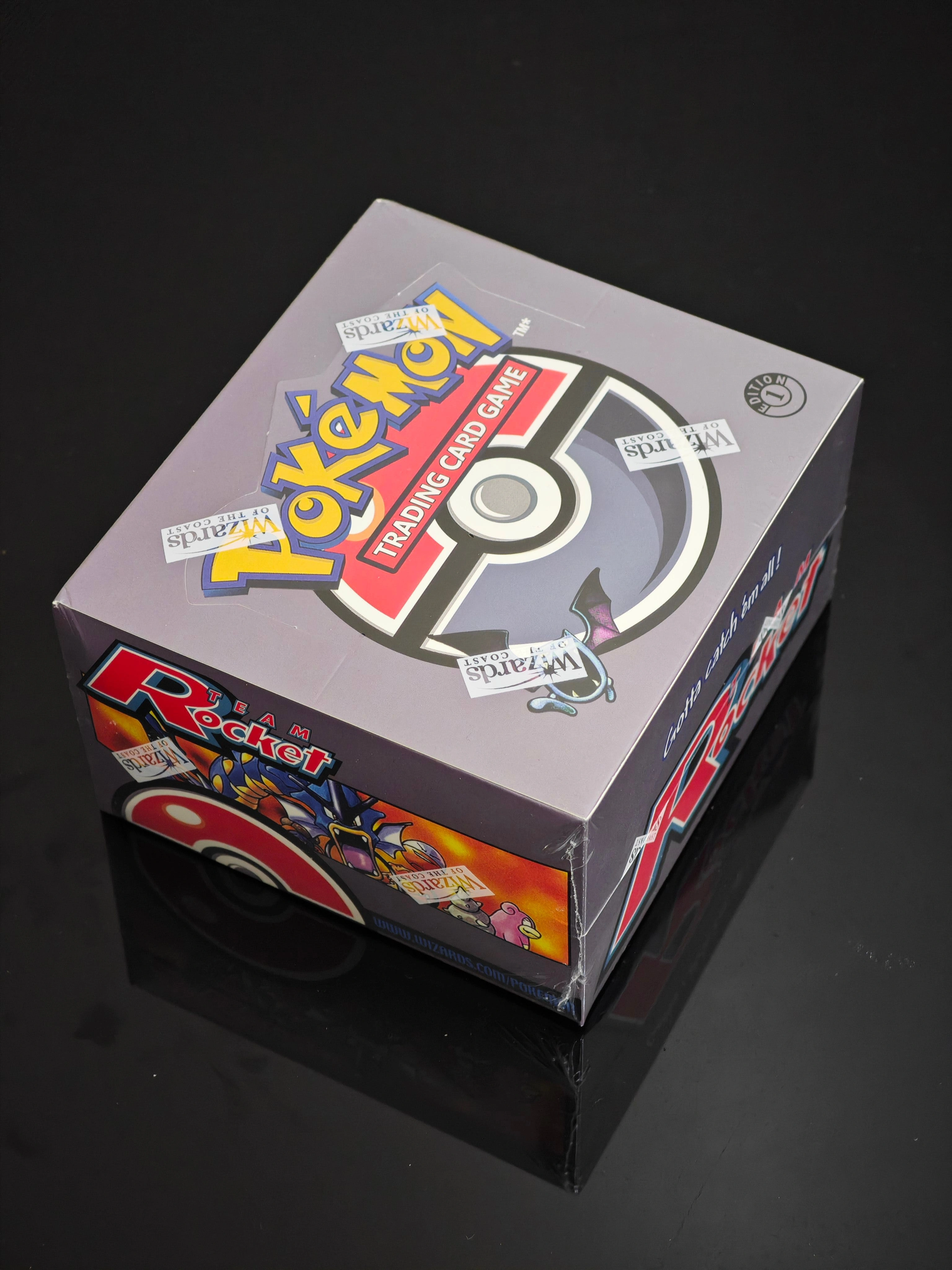 Boîte de boosters Pokémon Team Rocket 1ère Édition, cartes proxy PTCG, 36 sachets/boîte, cartes mystères, jeu de société de combat, cartes de qualité pour les fans