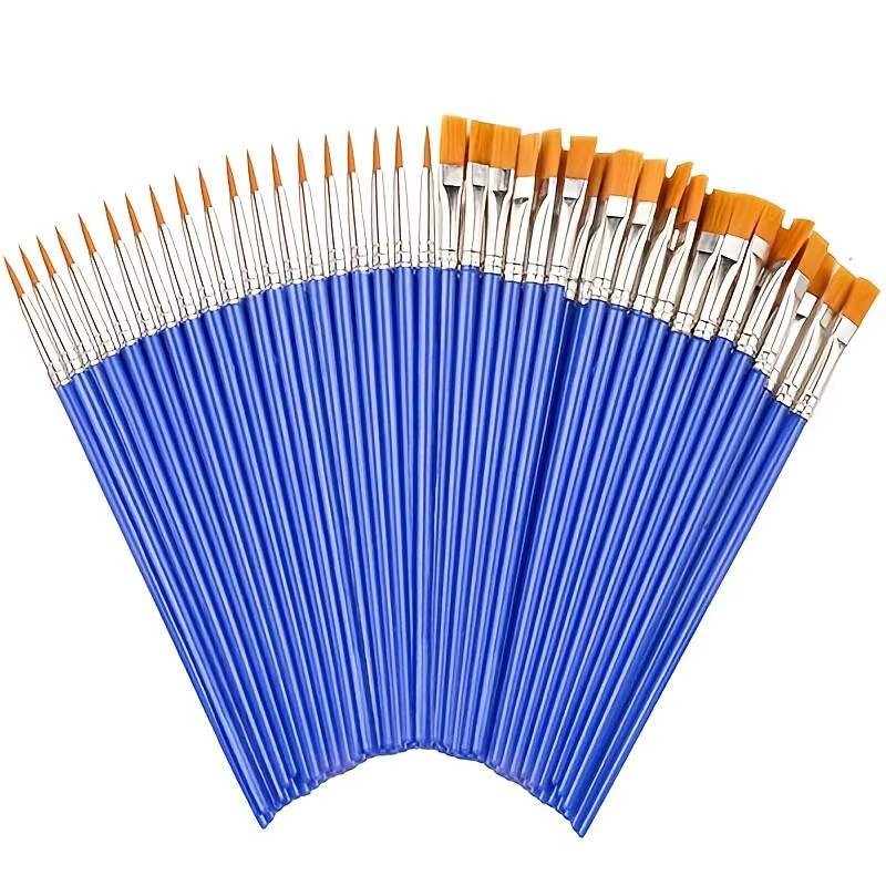 10/20/30 pièces pinceaux de peinture pour la peinture artisanat Arts et artisanat pour artistique multifonction crochet ligne équipement de peinture