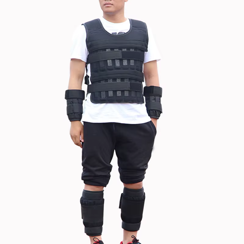 Gilet lesté de 20 kg, veste de poids de chargement réglable