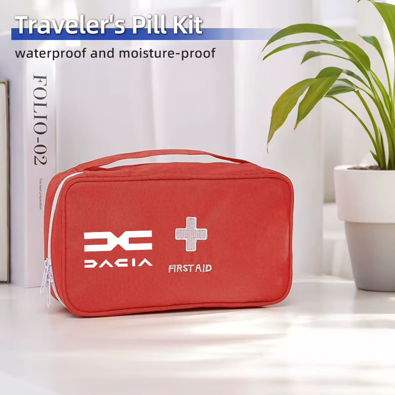 Accessoires de voiture, Kit de premiers secours, sac à médicaments Portable, boîte d'urgence extérieure pour Dacia Duster Logan Sandero Lodgy Dokker Stepway