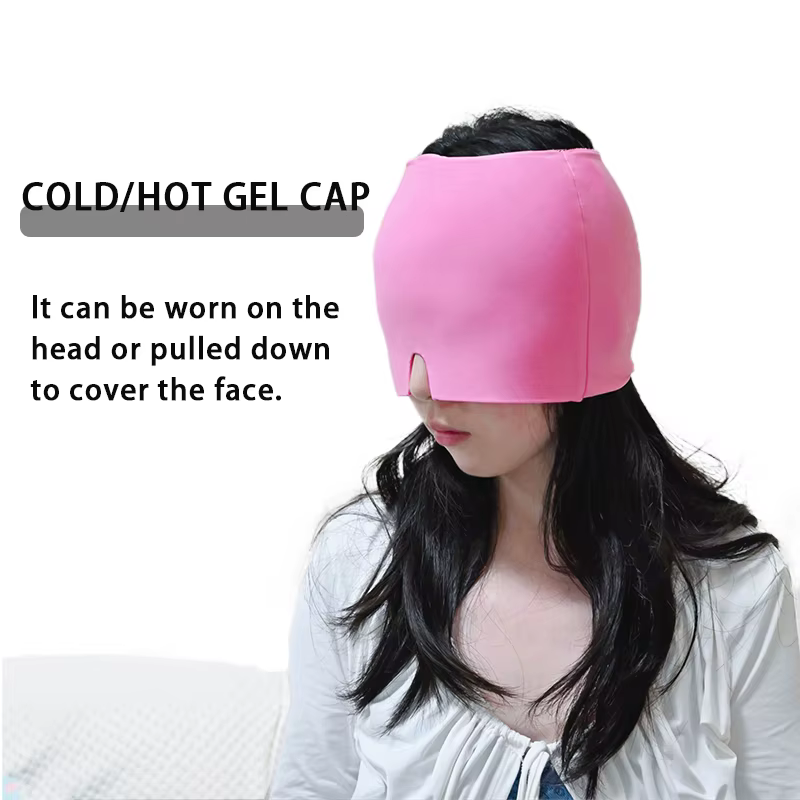 Gel glace maux de tête soulagement de la Migraine chapeau compresse froide thérapie casquette