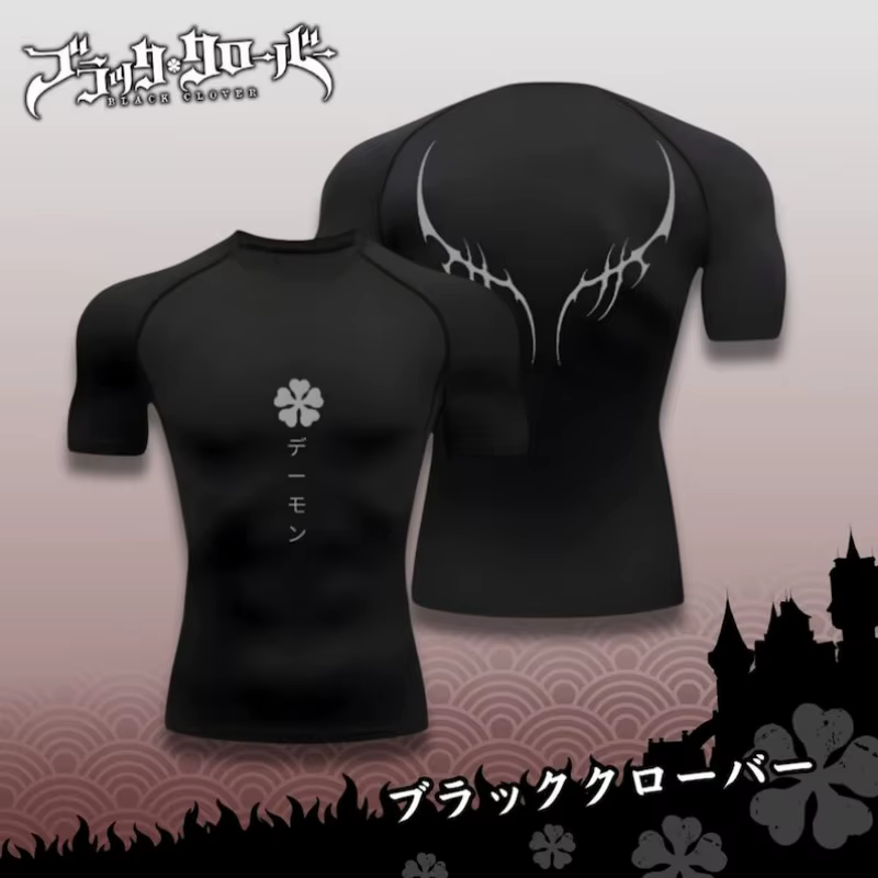 Chemise de compression | Trèfle noir