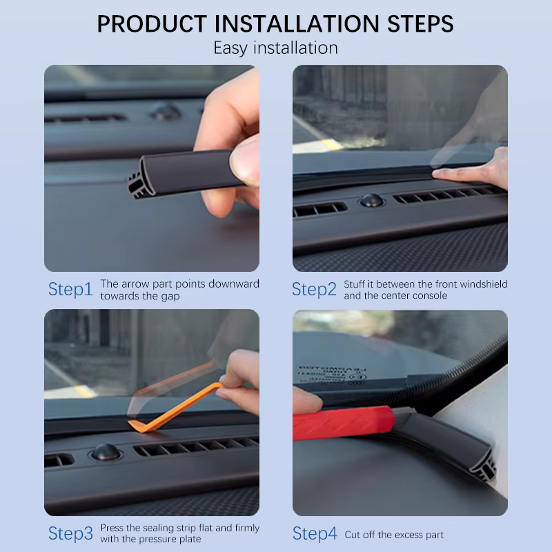Accessoires d'intérieur automobile pour Hyundai Tucson L 1.5T NX4, bande d'étanchéité pour tableau de bord de voiture, bande de caoutchouc d'isolation phonique, anti-poussière