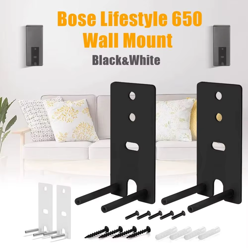 Nouveau support mural pour haut-parleur Anti-chute en métal, support mural universel pour barre de son, étagère pour accessoires de haut-parleurs Bose