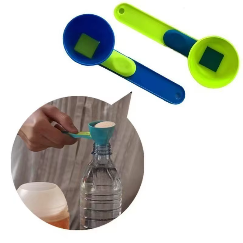 Cuillère à poudre de protéines en matériau PP Durable sans gâchis-entonnoir coulissant pour le lait et les suppléments