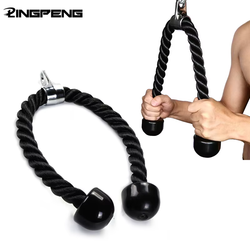 Triceps abaissement corde visage tirer poignées pousser