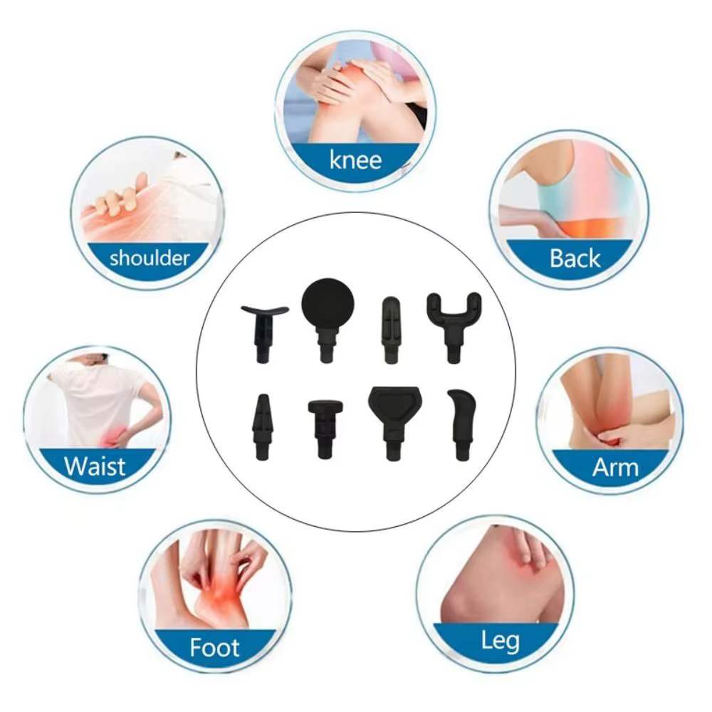 8 têtes de massage fascia de 12