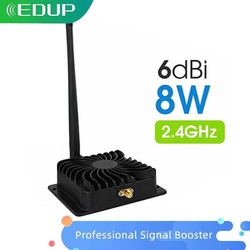 EDettes-Amplificateur de signal Wifi, 2.4GHz, 8W, routeur, extension de la portée 6dBi, adaptateur d'antenne sans fil, stérilisation 11b/g/n