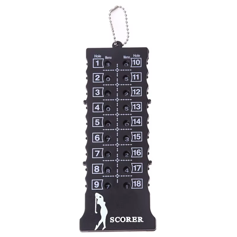Tableau de score de golf 18 trous, Compteur de score de golf, Compteur portable de score de golf 18 trous avec rideau de perles