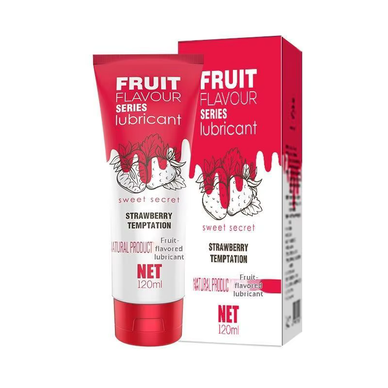 Lubrifiant à saveur fruitée, 120ml, pour sexe oral, acide hyaluronique, à base d'eau, pour sexe anal, produits sexuels pour adultes