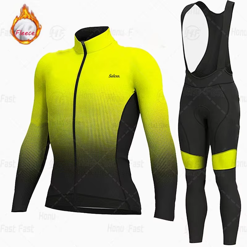 Ensemble de maillot de cyclisme d'hiver pour hommes 2026
