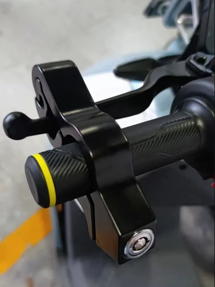 Poignée de guidon de moto en alliage d'aluminium, poignée de guidon de vélo électrique, verrou antivol pour scooter, guidon de vélo