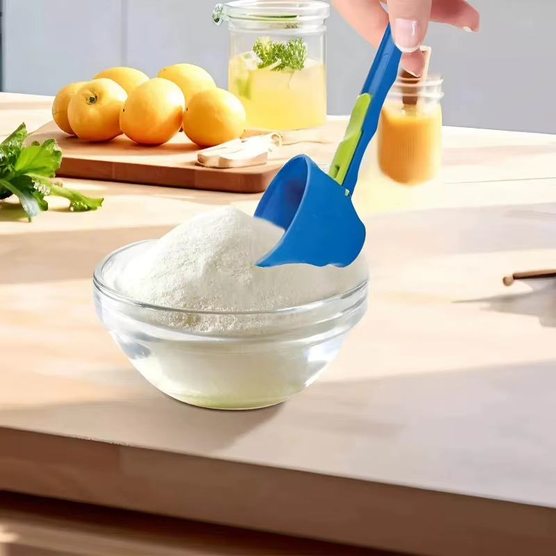 Cuillère doseuse multifonctionnelle anti-fuite pour protéines en poudre