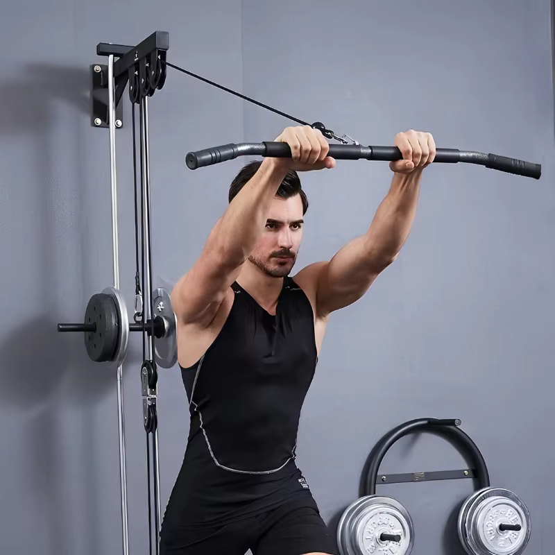 Fitness Lat tirer vers le bas barre presse Biceps force arrière poignée d'entraînement pour câble Machine fixation accessoires de gymnastique