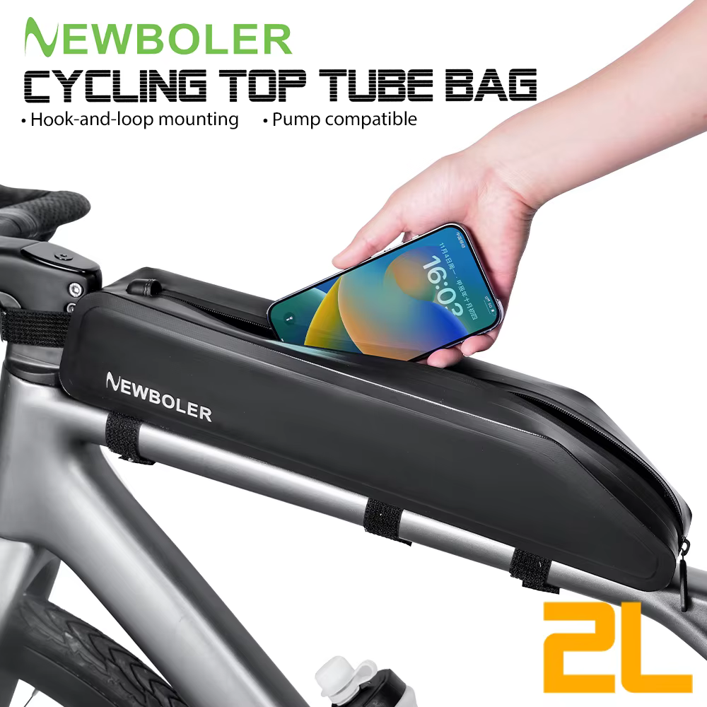 NEWBOLER 2L cadre de vélo avant Tube sac
