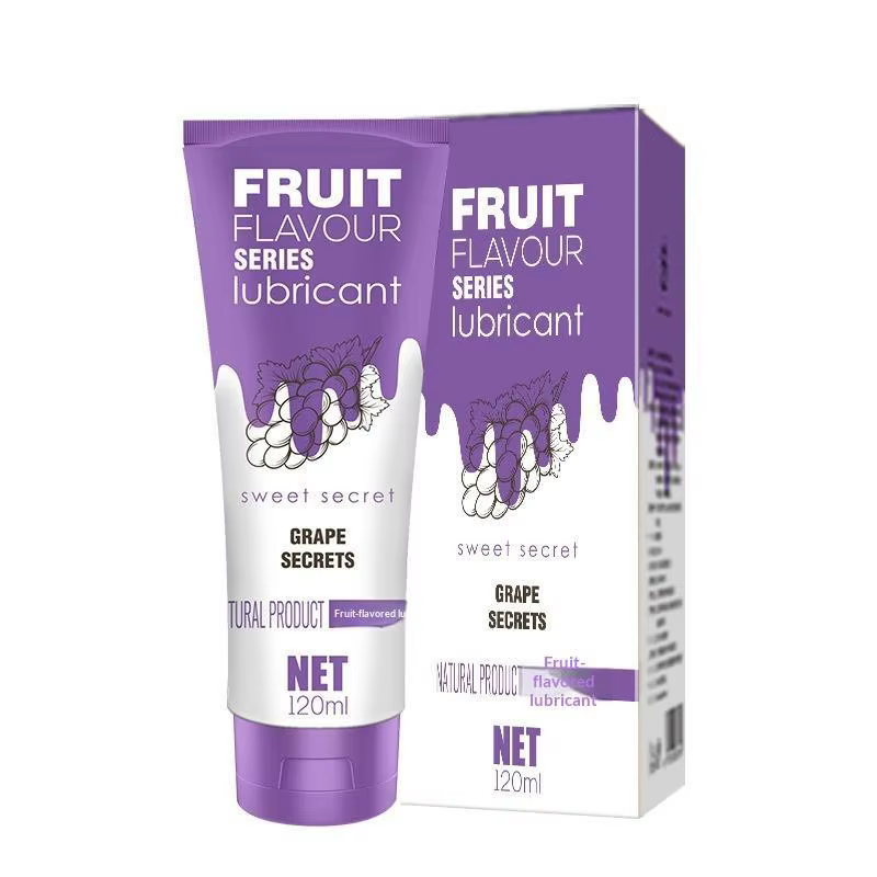 Lubrifiant à saveur fruitée, 120ml, pour sexe oral, acide hyaluronique, à base d'eau, pour sexe anal, produits sexuels pour adultes