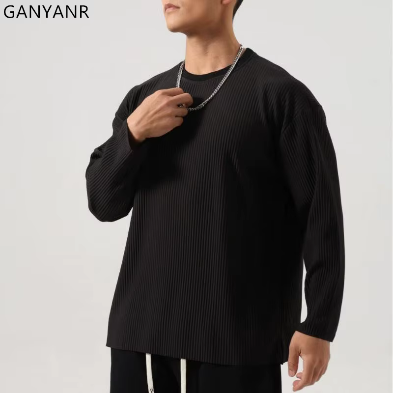 T-shirt de sport à manches longues pour homme