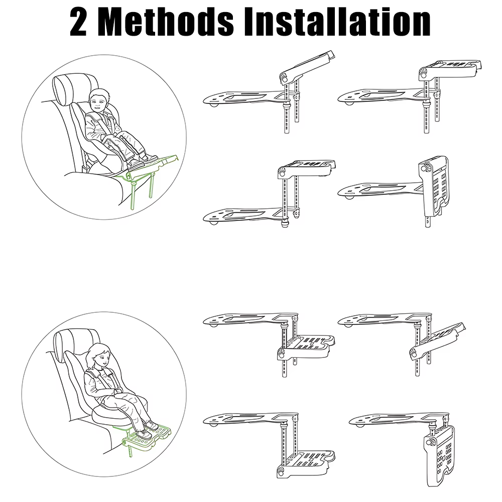Repose-pieds pliable universel pour voiture, accessoires de landau, support de siège de sécurité pour enfants, accessoire de rêve, bébé, pédale, assistance, support
