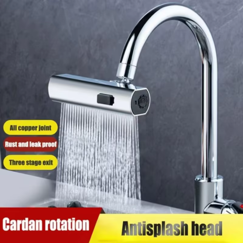 Robinet de cuisine cascade flux pulvérisateur tête pulvérisateur filtre diffuseur économie d'eau buse robinet connecteur mélangeurs robinet accessoire