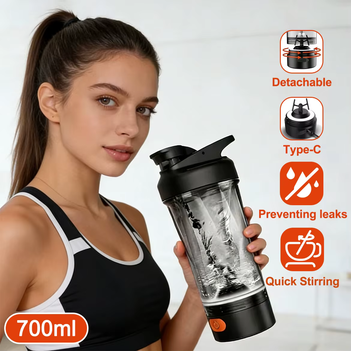 Shaker à protéines électrique automatique de 24