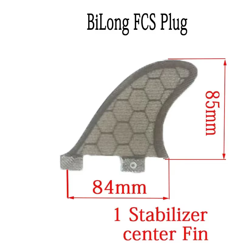 Palmes de Surf BiLong FCS, Azul Central, Wakeboard, Central Kneel Fin, MR Stabilizer Barbatanas De Red