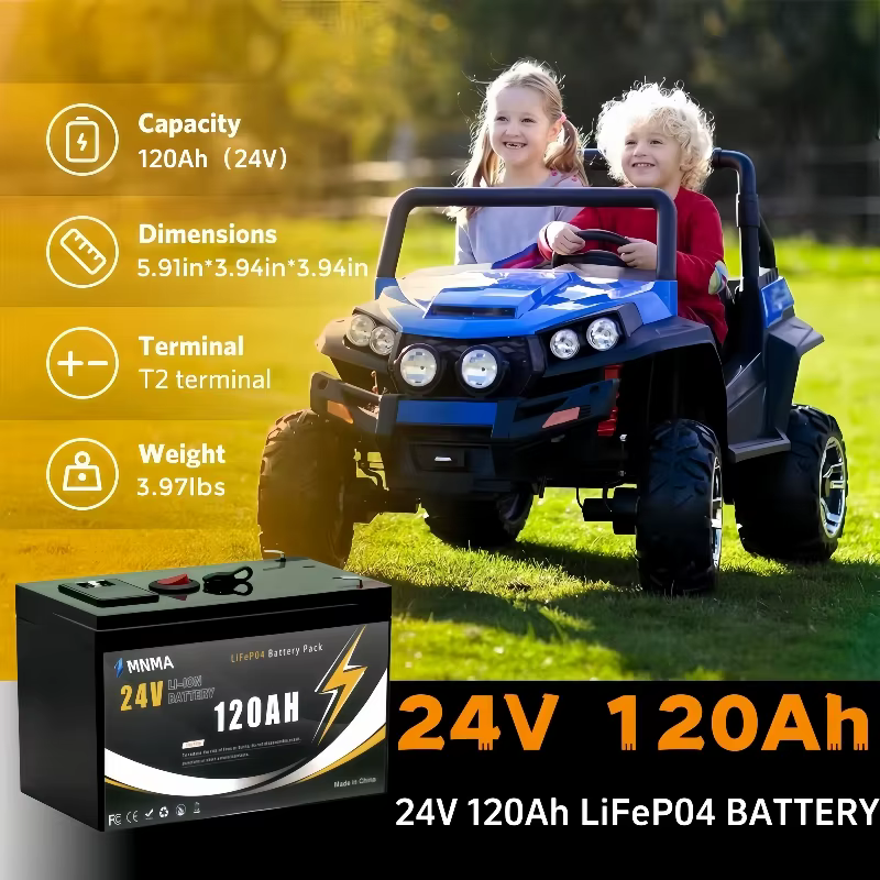 NOUVELLE batterie LiFePO4 24V 120Ah, BMS 200A intégré, plus de 8000 cycles, idéale pour camping-car/caravane, solaire, marine, tout-terrain/camping-car, hors réseau
