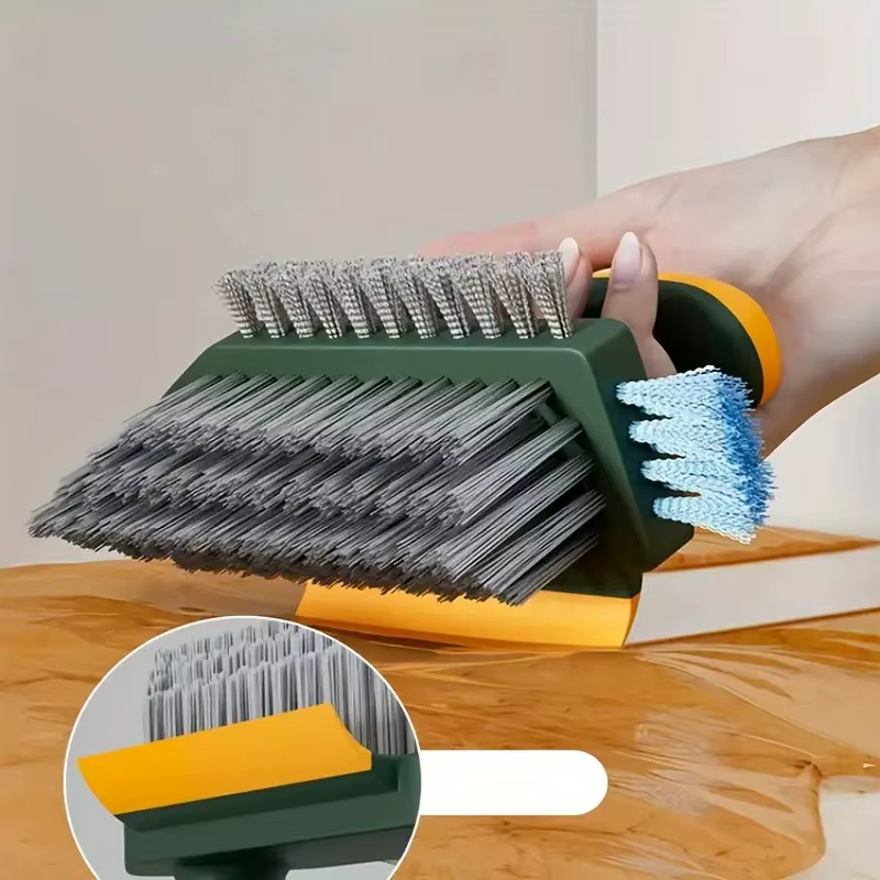 Brosse multifonctionnelle pour livres de carrelage et de coulis, épurateur d'angle, brosses de sol de baignoire, espace durable portable, outils de livres 4 en 1, 2 pièces