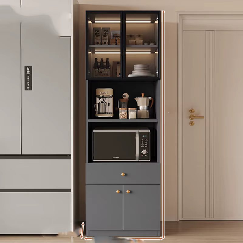 Meuble Bar Mobile de Restaurant, Armoire à Whisky Commerciale Moderne sur Pied, Vitrine à Vin de Luxe, Armoire de Designer, Meuble de Maison