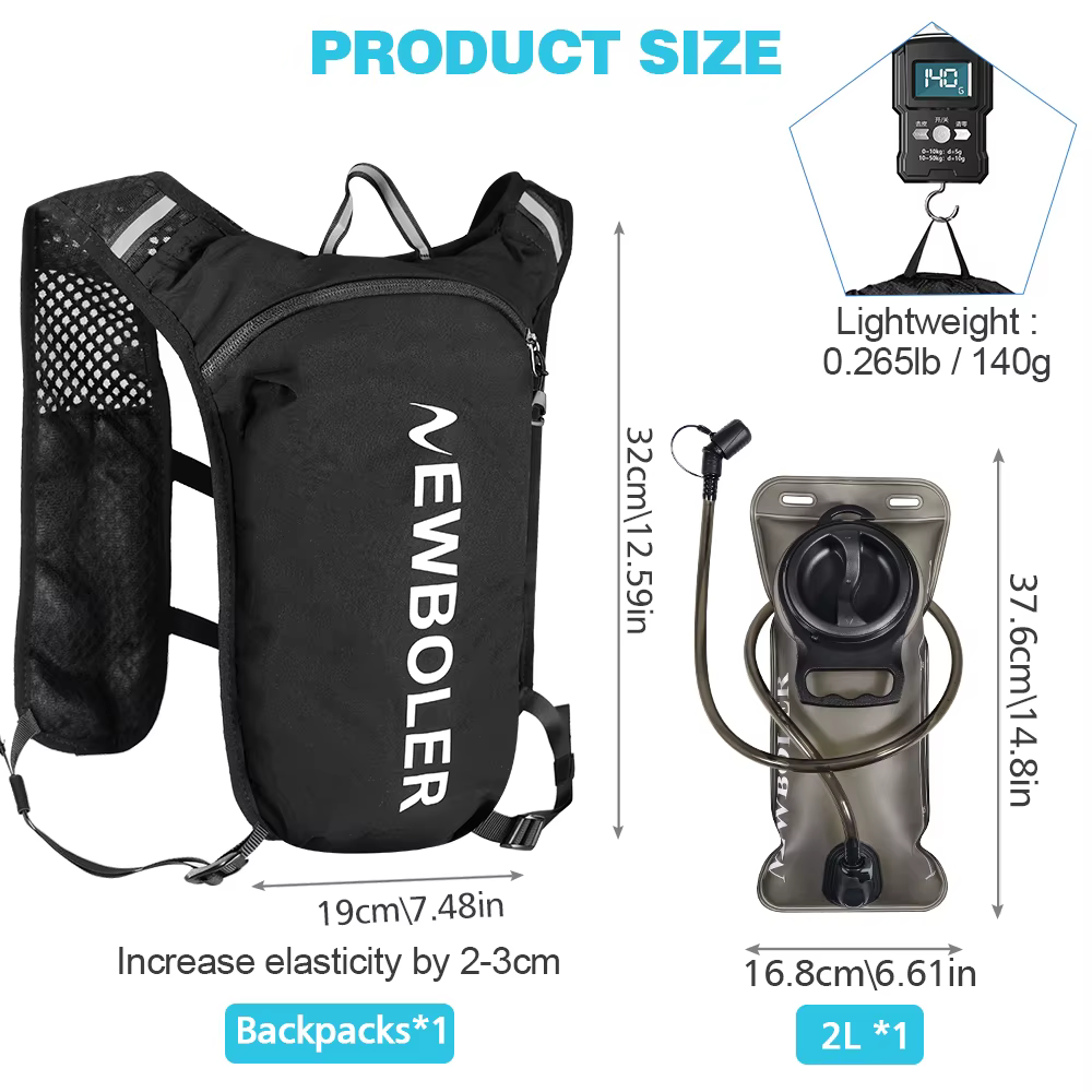 Sac à dos de trail running NEWBOLER M/L
