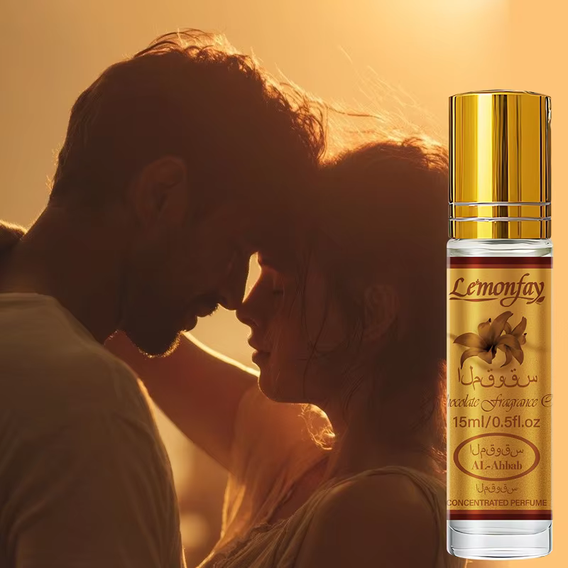 Huile parfumée au chocolat Lemonfay, parfum concentré en roll-on AL-Ahbab, parfum sucré longue durée pour un usage quotidien, 15 ml