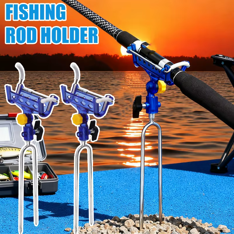 Support de pêche outil support d'accessoires canne à mer canne à mer double usage universel pêche nouveau support de canne à poisson réglable en acier inoxydable