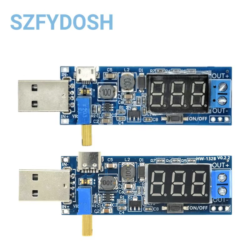 Boost Buck Converter USB Step ettes/Down Power Supply Tech DC-DC 5V à 3.3V / 12V Réglable Out DC 1.2V-24V