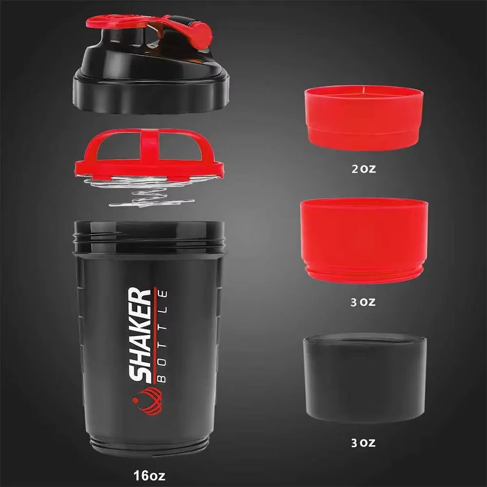 Bouteille de protéines en couches de 500ml