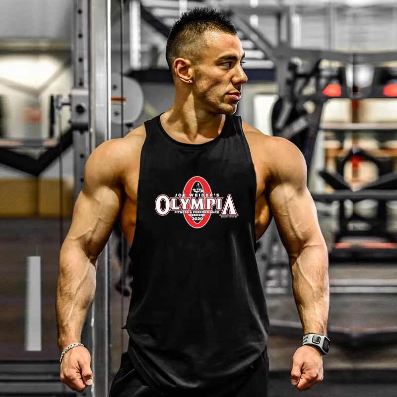 Hommes sport gymnase marque entraînement débardeur décontracté vêtements musculation mode respirant Muscle Fitness Singlets gilet sans manches