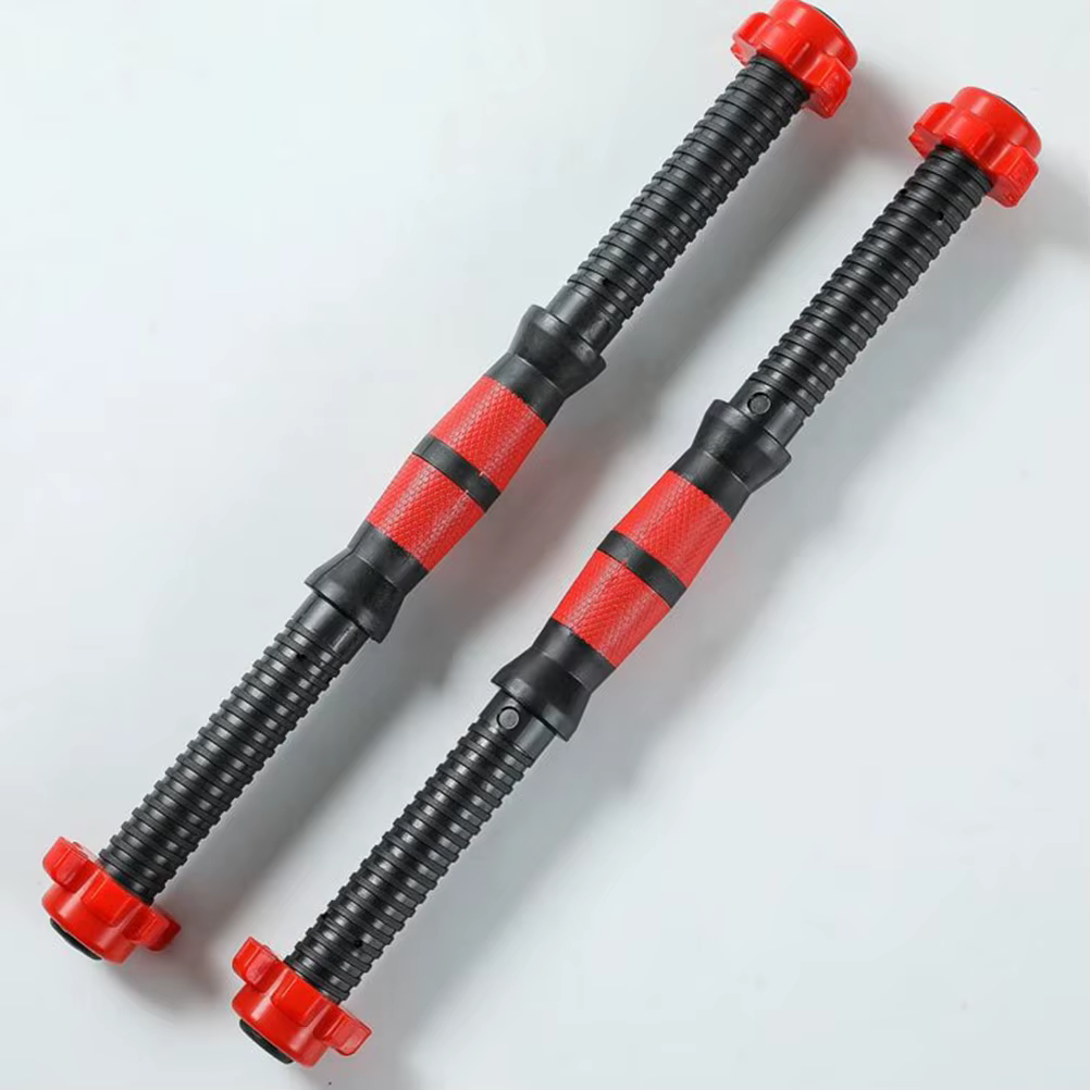 40 cm haltère tige en acier massif haltérophilie Spinlock haltères barres avec connecteur gymnastique maison Fitness