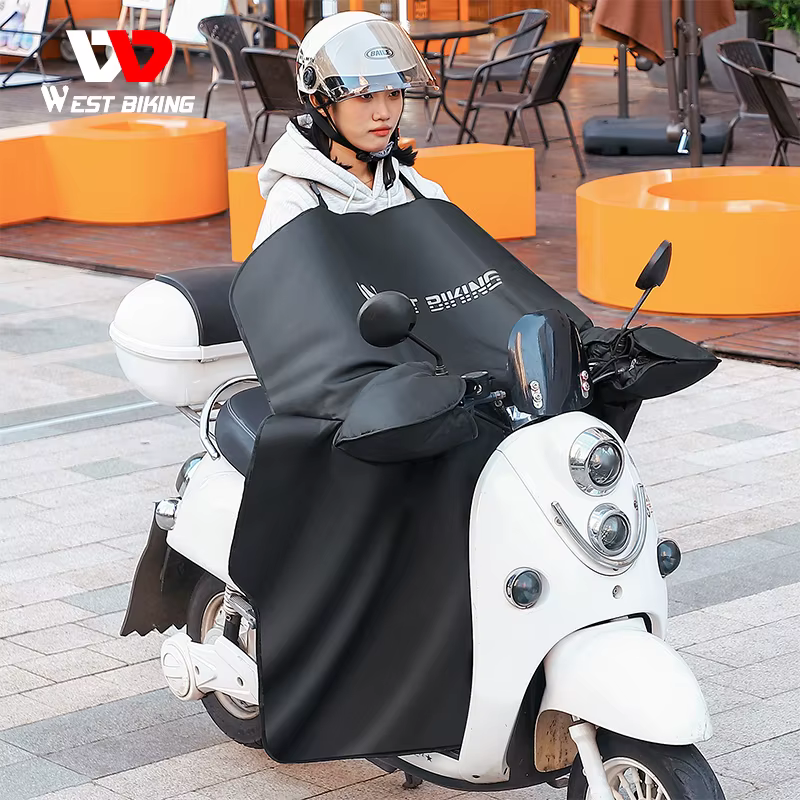 WEST BIKING hiver vélo électrique polaire coupe-vent couette cyclisme chaud imperméable e-bike moto trajet quotidien