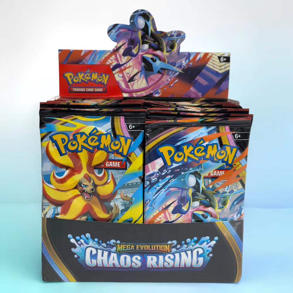 NOUVEAU Pack de Boosters Pokémon TCG Aléatoire 6/15/24 sachets Carte Pokémon CHA Anglais Booster Carte de Combat pour Collection Cadeau