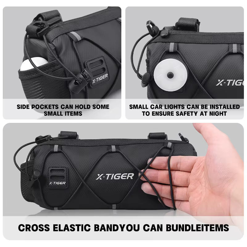 X-TIGER sac de vélo Portable guidon multi-usages grande capacité sac à dos de cyclisme vtt route cyclisme cadre Tube sac