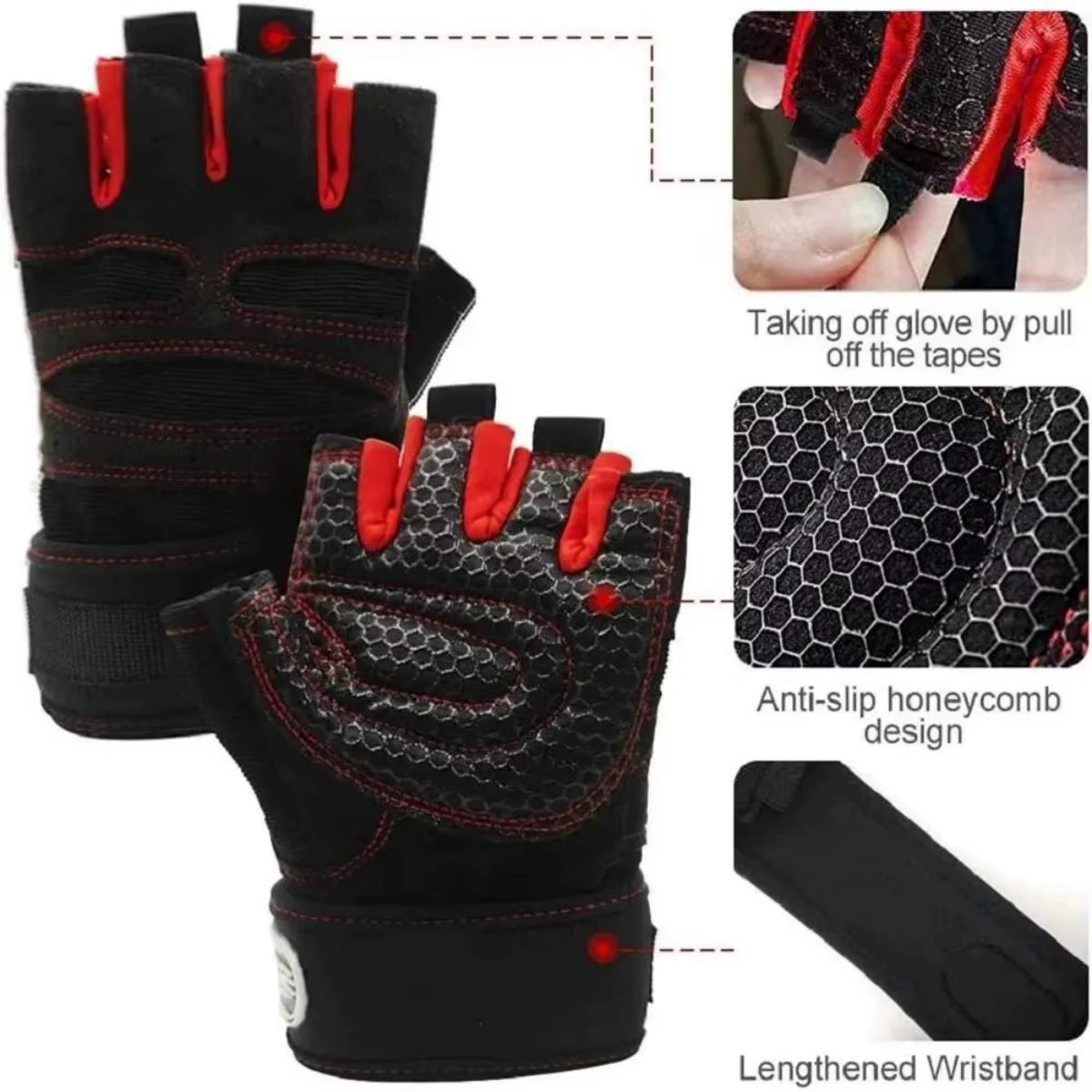 Gants de gymnastique pour hommes et femmes