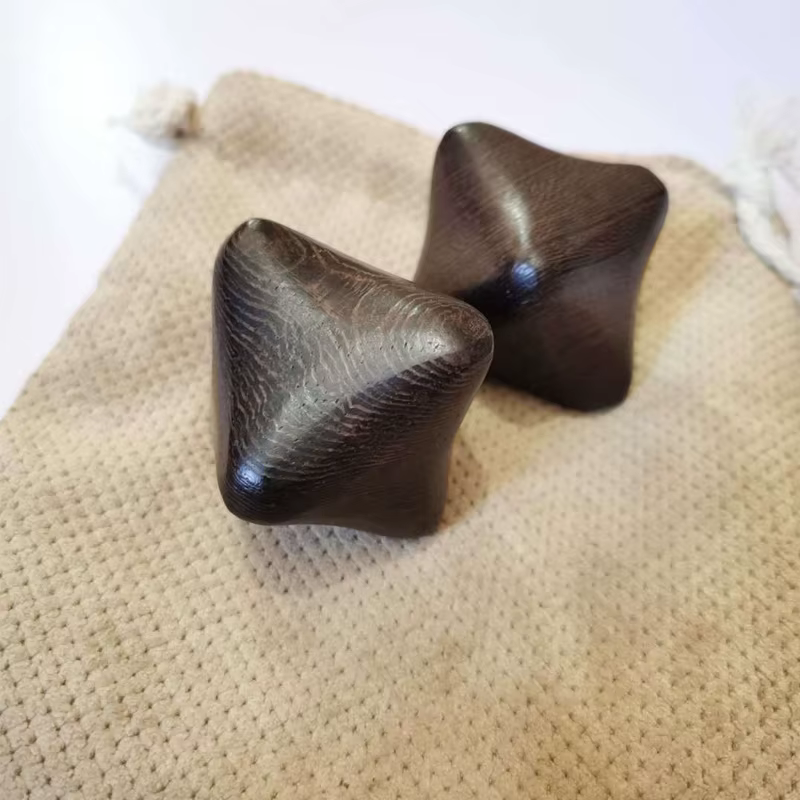 Balle de massage en bois pour adultes