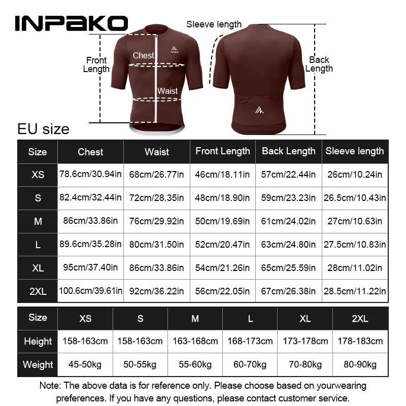 Maillot de cyclisme INPAKO pour homme