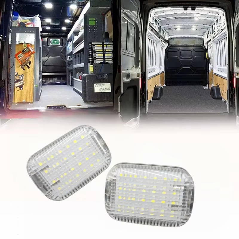 2 pièces pour Ford e-transit 2022-2024 Transit Connect 2014-2023 pour Ford Transit personnalisé LED intérieur Cargo dôme lumière accessoires de voiture