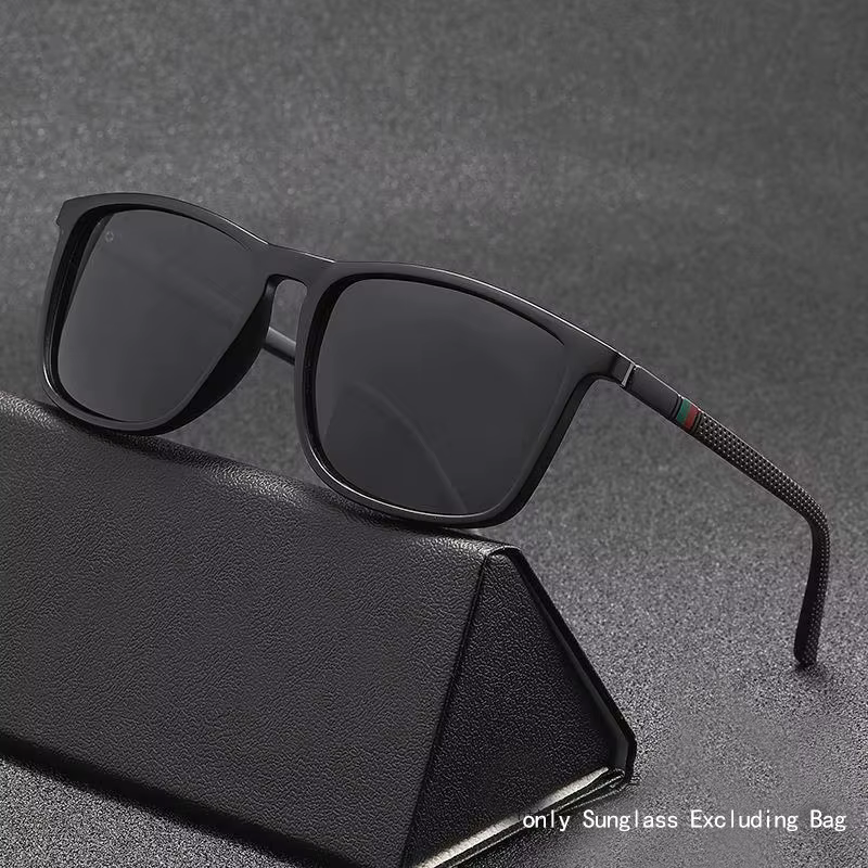 Lunettes de soleil de sport pour hommes, polarisées, confortables, carrées, légères, accessoire avec Origina