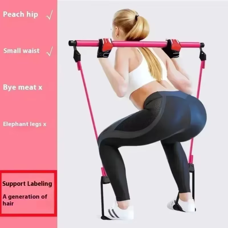 Kit de Barre de Pilates avec Bandes Empilables