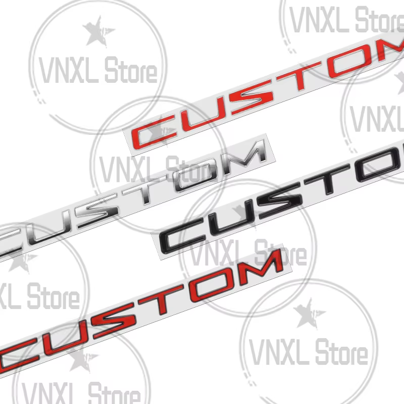 Style de voiture pour Ford Transit lettre personnalisée 3D autocollants en métal Tuning camping-car Van coffre de voiture corps emblème Auto décalcomanies accessoires